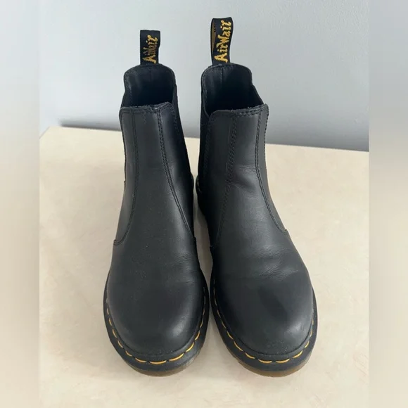 Dr. Martens Black Leather Chelsea Boots - Picture 2 of 4